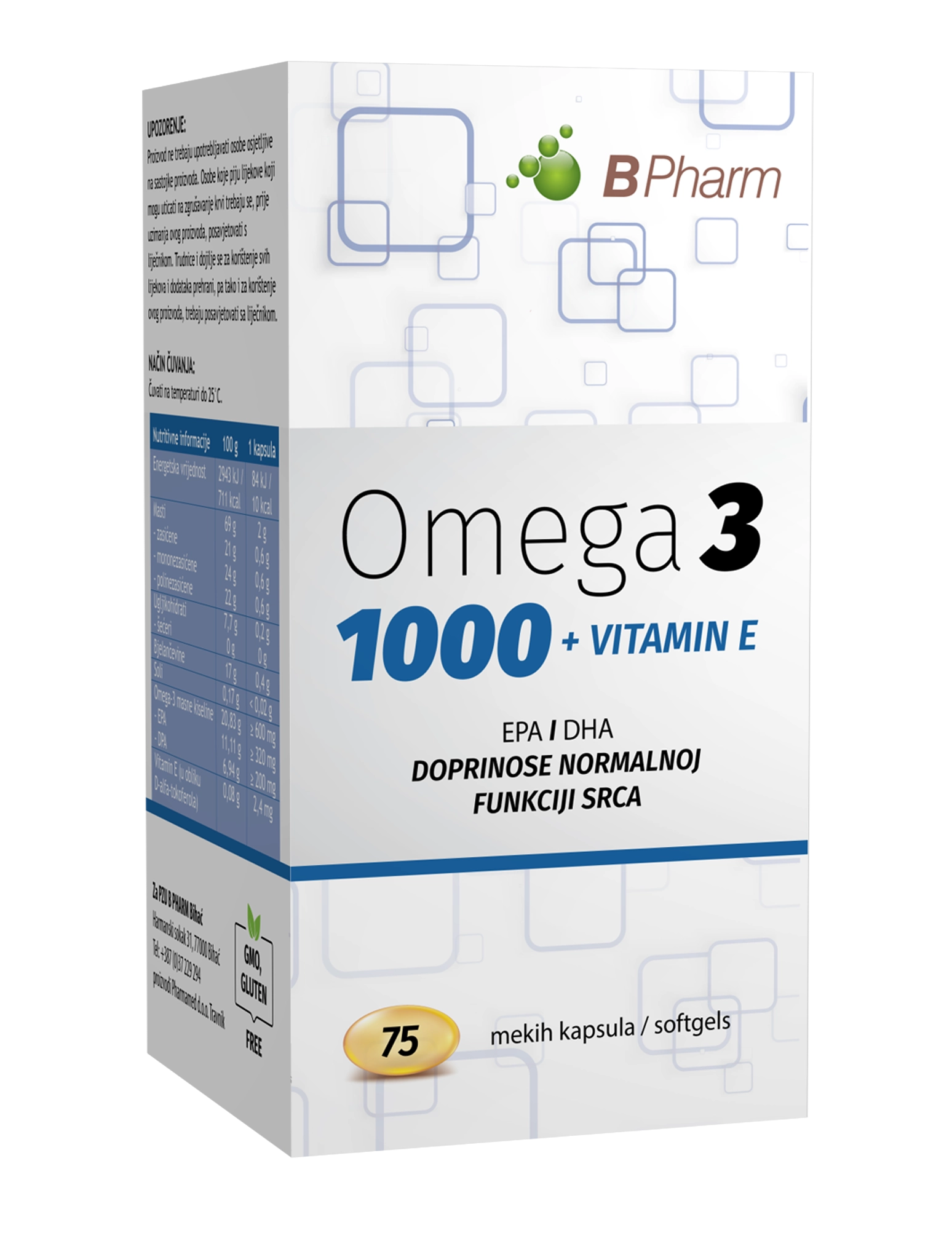 B Pharm Omega 3 kapsule
